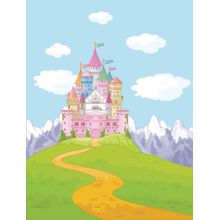 Princess Castle Landscape Wallpaper Mural