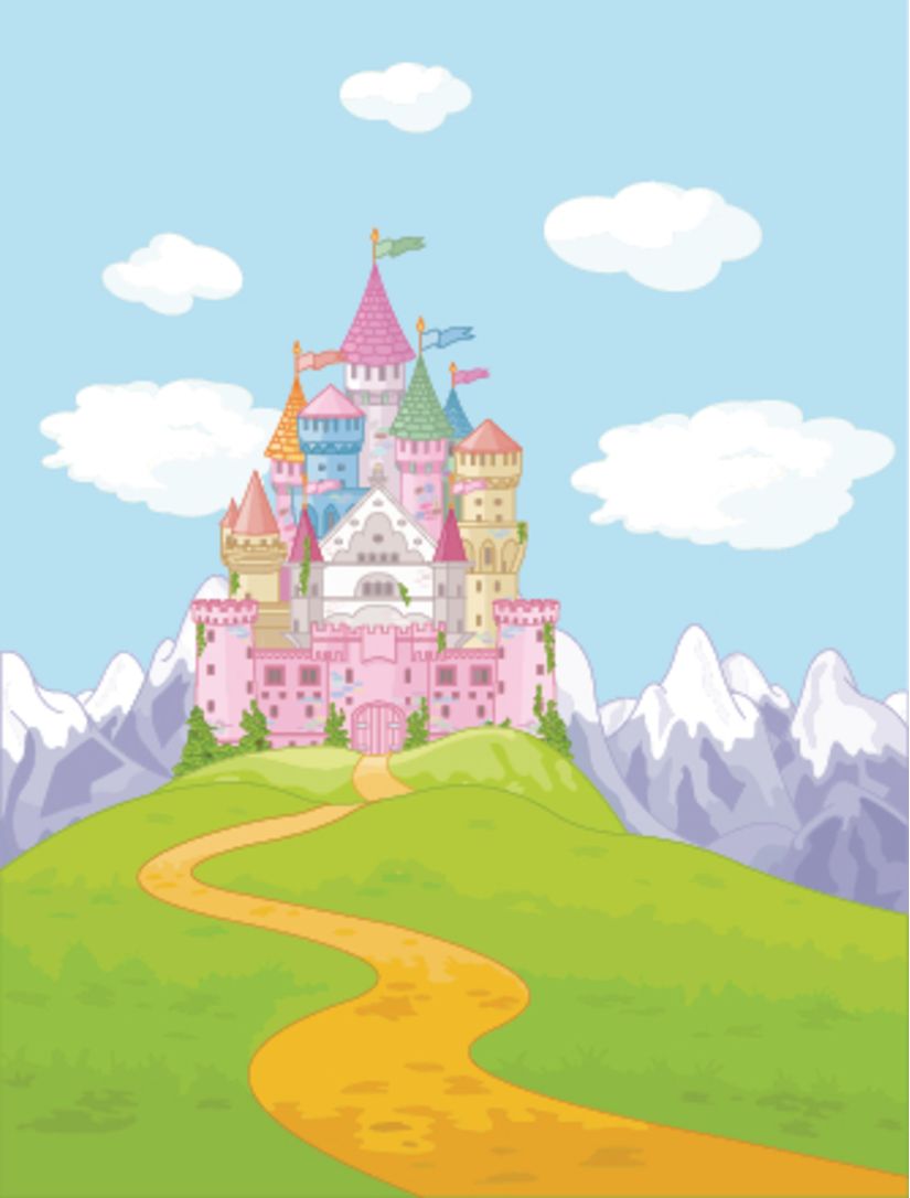 Princess Castle Landscape Wallpaper Mural - Murals Your Way