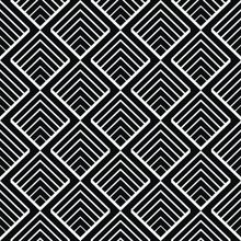 Geometric Pattern In Black and White Wallpaper