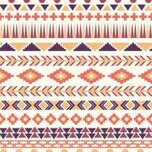Pink And Purple Aztec Pattern Wallpaper
