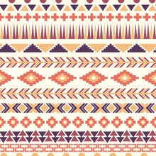 Pink And Purple Aztec Pattern Wallpaper