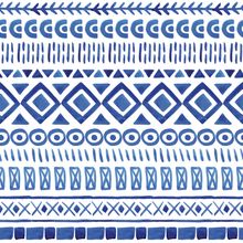 Watercolor Ethnic Seamless Pattern Wallpaper