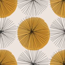 Minimalist Dandelion Puff Pattern Wallpaper