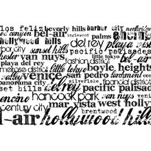 Los Angeles-Black And White Wall Mural