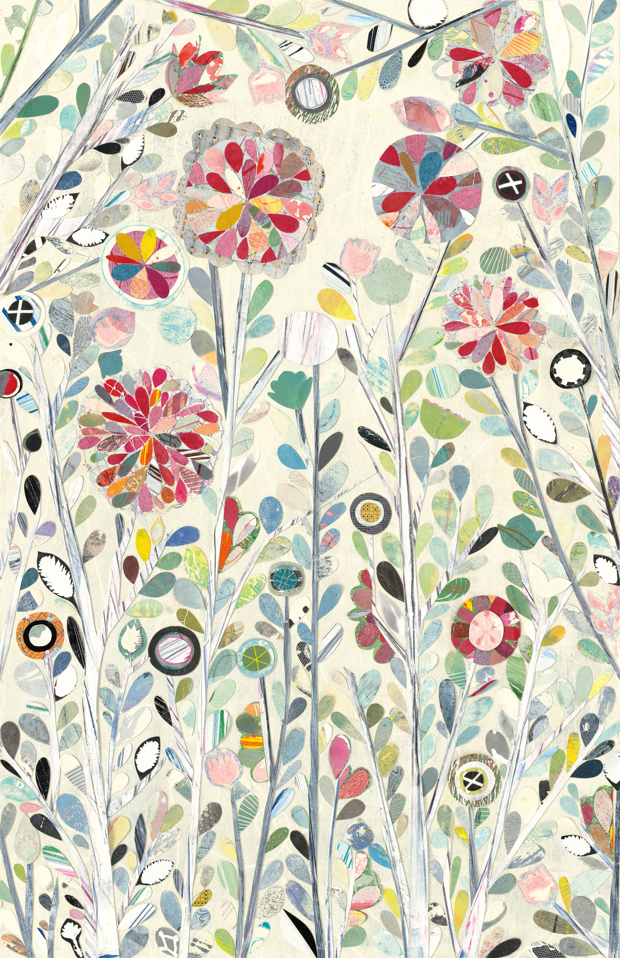 Whimsical Spring Blossoms Wallpaper Mural - Murals Your Way