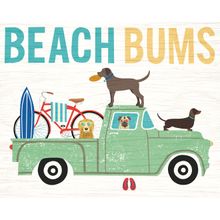 Beach Bums Truck Mural Wallpaper