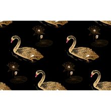 Swan Lake Pattern Wallpaper