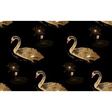 Swan Lake Pattern Wallpaper