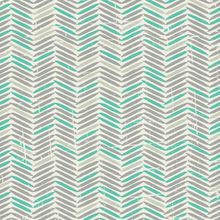 Grey and Green Chevron Pattern Wallpaper