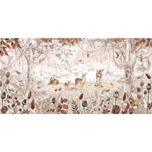 Forest Friends In Autumn Wall Mural