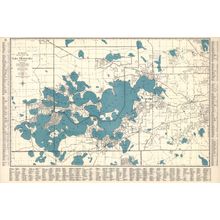 Lake Minnetonka Vintage Map Wallpaper