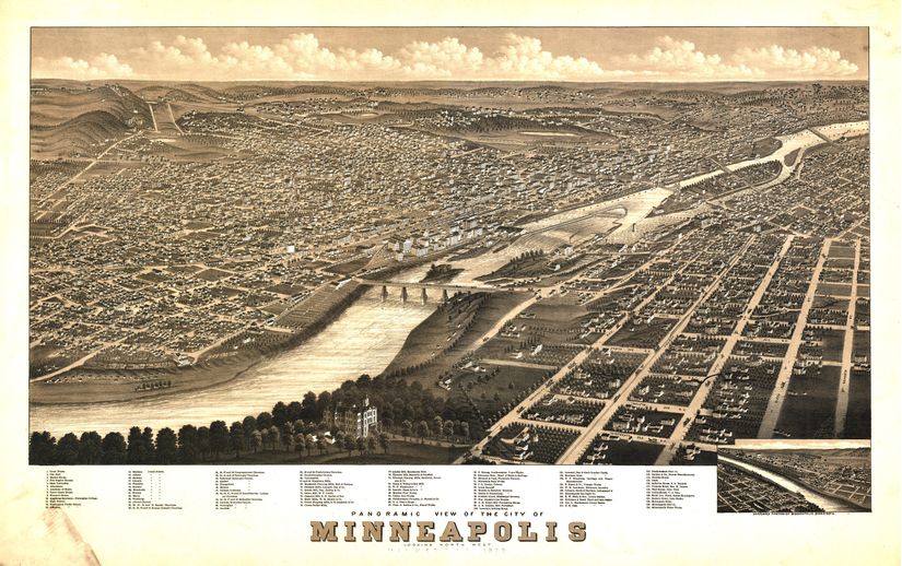Minneapolis-MN-1879-Mural-Wallpaper