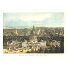 Washington DC 1871 Wall Mural