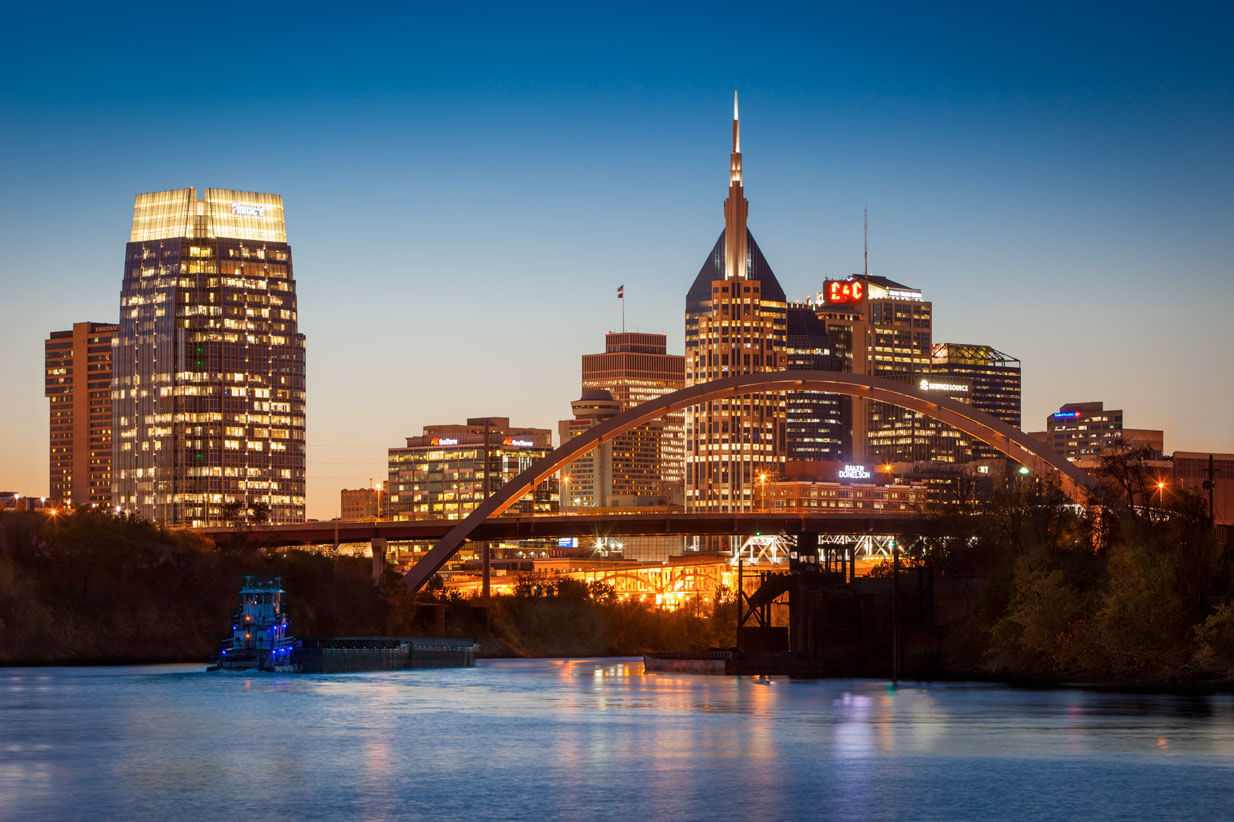 Nashville Skyline Mural By Brian Jannsen - Murals Your Way