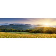 Sunset Over The Mountains In Ukraine Wall Mural