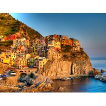 Manarola - Sunset Harbor Wall Mural