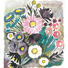 Floral Impressions 1 Wall Mural