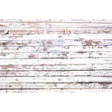 Rustic White Wooden Panels Wall Mural