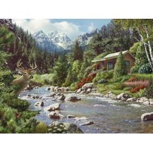 By A River Wall Mural