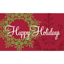Happy Holidays - Red Wall Mural