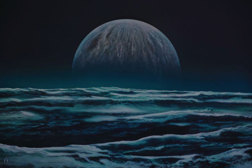 Jupiter Moons Mural Wallpaper - Murals Your Way