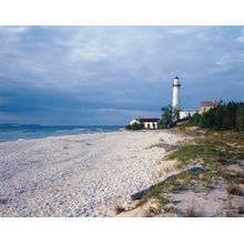 Manitou Lighthouse - Michigan Wall Mural