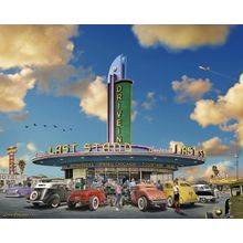 Cruisin' for Burgers - Blue Sky Wall Mural