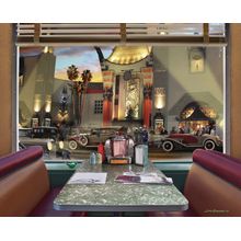 Chinese Theatre Diner Booth Wall Mural