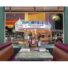 Bruin Theatre Diner Booth Wall Mural