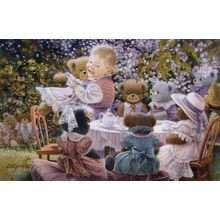 Tea For Teddies Wall Mural