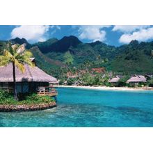 Bungalow Island, Moorea Wall Mural