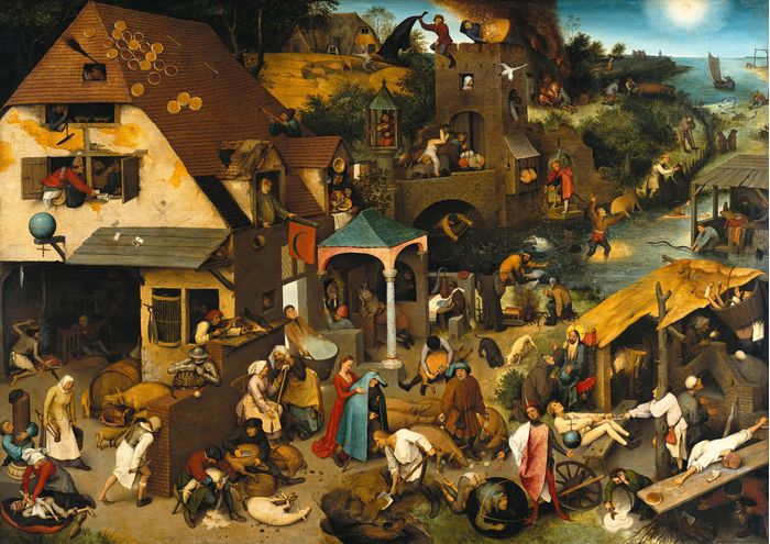 Netherlandish Proverbs 1559 popular By Pieter Bruegel Wall Mural Wallpaper