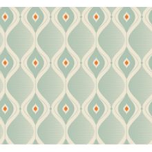 Mid-Century Modern Lozenge Pattern Wallpaper