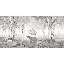 Bear King B&W Wall Mural