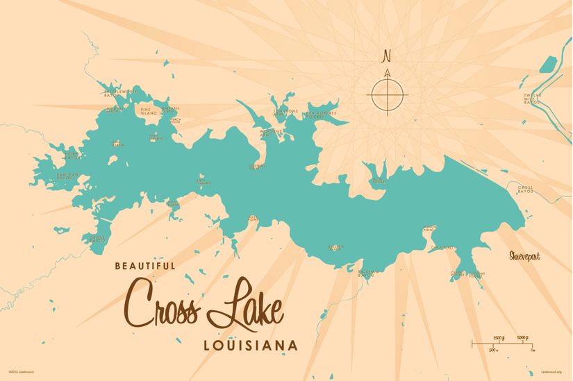 Cross-Lake-LA-Lake-Map-Mural-Wallpaper