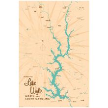 Lake Wylie, SC Map Wall Mural