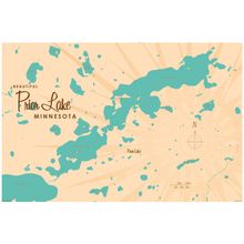 Prior Lake, MN Lake Map Wall Mural