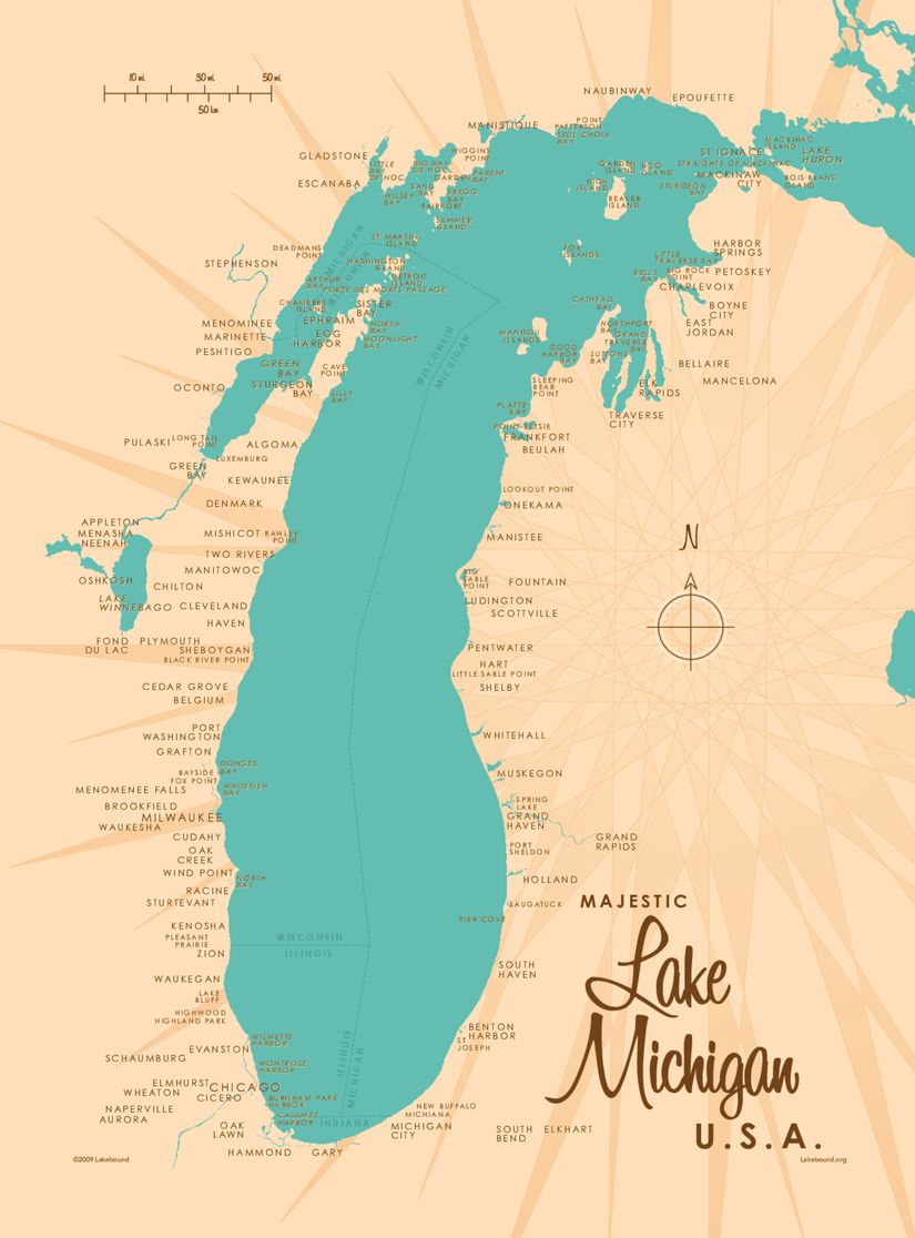 Lake-Michigan-MI-Lake-Map-Wall-Mural