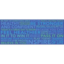 Motivational Word Cloud Wall Mural