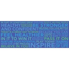 Motivational Word Cloud Wall Mural