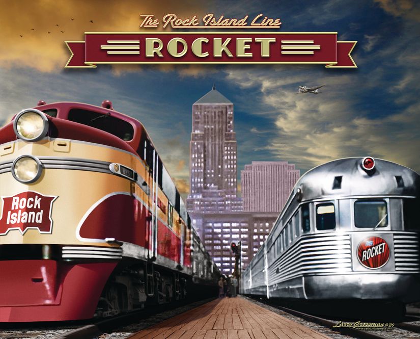 Rock Island Rocket Wall Mural Murals Your Way