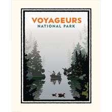 National Parks Voyageurs Misty Lake Wall Mural