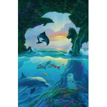 7 Dolphin Wall Mural