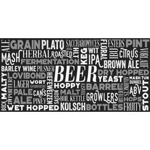 Beer Word Cloud Wall Mural