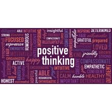 Positive Word Cloud Wall Mural