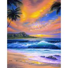 Diamond Head Wall Mural