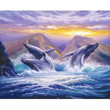 Whale Joy Wall Mural