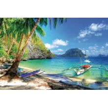 Tropical Island Shore Wall Mural