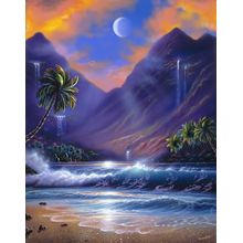 Sunset Cascade Wall Mural