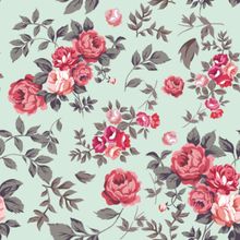 Shabby Rose Pattern Wallpaper